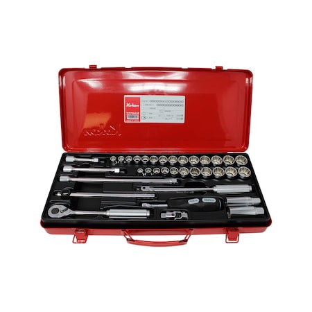 Ko-Ken Socket set 12 Point 35 pieces 3/8 Sq. Drive 3279AM